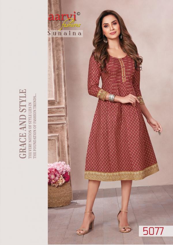 Aarvi Sunaina Vol-1 Cotton Designer Kurti Collection
